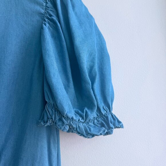 H&M - DIVIDED - Button Up Blue Dress - Picture 3 of 3